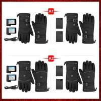 FR6 Waterproof Motorcycle Gloves Heated Moto Heating USB Hand Warmer Electric Thermal Heated Gloves Battery Powered Gloves