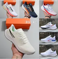 New Zoom X Pegasus 37 Turbo Shoes بالكاد رمادي Hot Punch Black White Sneakers Shanghai Chaussures