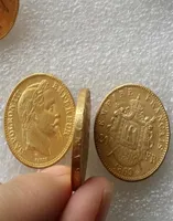 France 1869b en or Brassplated napoléon 20 francs belles ornements de pièces de monnaie répliques accessoires de décoration à la maison 36482688