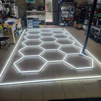 s Honeycomb Lamp Wash Station Decoration Hexagon Led Light for Garage Workshop Car Showroom Car Detailing Ceiling238u