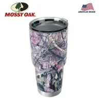Mossy Oak 30 uncji podwójna ścienna próżnia Izolowana kubka kawy ze stali nierdzewnej Camo Tubbler Tablica na zimne napoje 2011181782850