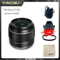 Yongnuo da DSM لـ Sony APS-C APC-C AF/MF Format A6400 Micro Single E Mouth Automatic 50mm 1.8 Lens with USB