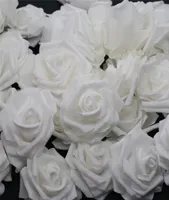 10pcs100pcs Pe White PE Foam Flower Head Artificial Rose para el hogar Decorativos Decoración de Decoración de Diy Decoración de DIY19311271