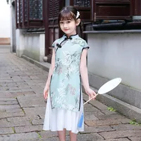 Vestidos casuales 1pcslot niña de estilo chino niña tradicional cheongsam hanfu vestido niños princesa disfraz 221109