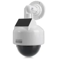 New Energy Solar Energy Realistic Dummy Dome Camera Surveillance Security com adesivo de CCTV piscando LED vermelho LED2453