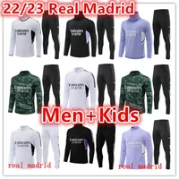 2022 2023 Real Madrids Tracksuit Set Training Suit 22/23 Men and Kids Football Tracksuits Jacket Soccer Kit Chandal Futbol Survetement