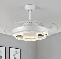 Nordic Bedroom Decor Decor Salon LED Ceiling Fan Light Lamp Fans Room Fans with Light