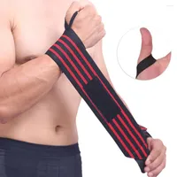 Soporte de muñeca 1pcs envoltura elástica de pulsera ajustable venda para levantamiento de pesas de levantamiento de pesas transpirables de EE. UU.