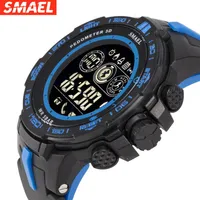 Armbanduhren Smael Smart Multifunktional wasserdichte Bergsteigerzeit elektronische kleine und mittelgroße Uhr340T