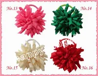 500pcs fille 35quot arcs fleur o Akorker Ponytail Holders Corker Ribbons bouclés Streamers Baby Hair Bows with Elastic Hair Rope8576367