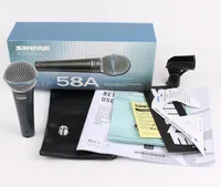 Microfones de mão única de fio de alta qualidade Sistema de microfones beta58 58a microfone profissional de karaokê profissional 2514962