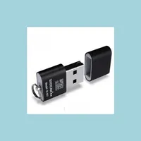 Andere Laufwerke speichert tragbare Mini -USB 2 0 Micro SD TF TFLASH MEMOR CARD Reader Adapter Flash Drive Wholesale Black Drop Liefern DHQPK