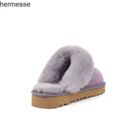 Australia Designer Snow boots USA Gs tuggy sheep fur integrated women's winter Baotou slippers Keep warm in winter Size 34-42