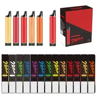 Puffs Flex 2800 barres bouffantes jetables Vape Zooy 1600puffs stylo E Kits de cigarette 6,5 ml Pr￩fil￩s 23 couleurs