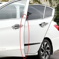 5m autodeur rand bescherming strip decoratieve stickers trimvormige kit rubberen afdichting met lijmband247q