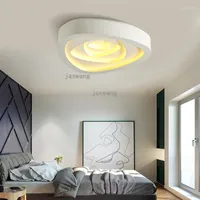 Ceiling Lights Modern LED Living Room Light Warm Romantic Wedding Master Bedroom Atr Lustre Lampara Techo Lamp