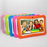 DHL Kids Brand Tablet PC 7 Quad Core Children Tablets Android 4 4 Weihnachtsgeschenk A33 Google Player WiFi Big Lautsprecher Protective Cover 82668