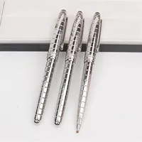 High quality Msk-163 Silver Grid Rollerball pen Ballpoint Fountain pens Writing office school supplies with Series Number XY2006108335D