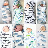 Couvertures 2022 Baby Sleepwear Born Toddler Girls Boys Blanket Swadddling Bag Sleat Bag 2pcs Musline Wrap 0-12M