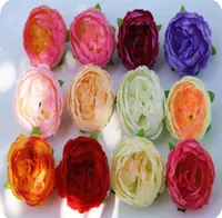 50 pezzi di fiori artificiali fai -da -te Silk Peony Fagro Decorazioni per feste di nozze Forniture per la testa di fiori finti decorazioni per la casa 6029099