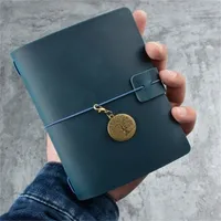 Bloc-notes Travel Notebook Retro Leather Journal Diy Handmade Vintage Planner Note Book Portable Sketchbook Teacher School Gift 192 Pages 221108