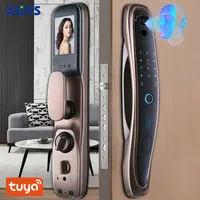 Smart Lock Tuya 3D Face Door Security Camera Monitor Intelligent Fingerprint Password Biometric Electronic Key Unlock 221108