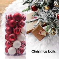 Decorazione per feste 30pcs 6 cm Christmas Christmas Color Balls Modello Decorativo Decorativo Tree Decor per