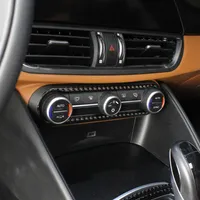 2017-2018 pour Alfa Romeo Giulia Stelvio Accessoires de style carbone Carbon Car Climating Cadre Trim Sticker Styling 280F