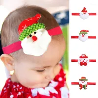 Hair Accessories Christmas Baby Girl Headband Cartoon Xmas Doll Infant Cloth Santa Claus Born Headwear Tiara Headwrap Gift