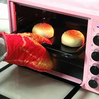 Luvas de forno 1/2pc Crada de garra de isolamento de calor Microondas Luvas especiais de cozinha Creative Kitchen resistência a alta temperatura anti -