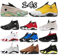 14 14S Laney Men Basketbalschoenen Ginger Candy Cane Cane Wintained Fortune Gym Red Blue Desert Sand Definitioning Moments Black Toe Hyper Royal Mens Sports Trainers Sneakers Sneakers
