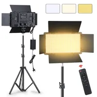 Luzes de selfie LED600 LED Video Light Painel com controle remoto Bicolor 32005600K Câmera de iluminação de iluminação Po Studio Fill Lamp 221108