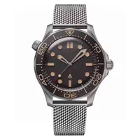 الساعات ساعة Wristwatch مصمم الأزياء الفاخرة التلقائي ETA2813 حركة الفولاذ المقاوم للصدأ القماش لا وقت للموت سايفالس جيمس