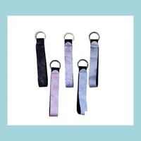 Keychains Lanyards 29 Styles Armband Keychains Floral Printed Key Chain Neoprene Ring Wristlet Keychain Party Favor Dhs Drop Del Dhryj