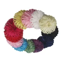 200pcs 25quot tulle mesh flower flower trim for baby girls hair accessoriesheadband flower flower