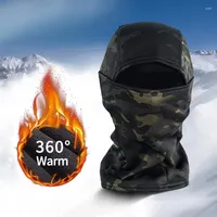 Bandanas Tactical Winter Camouflage Fleece Balaclava Men Military Ski Mask Skullies Beanies Full Face Scarf Hunting Hiking Cap