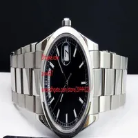 Factory Supplier Wristwatch Sapphire Automatic 36mm Day-Date Black Dial 118209 Mens Men's Watch Watches296B