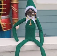 Рождественские украшения Snoop на кукле Elf Doll Long Bendy Toy Смешные подарки для подруги праздник, год украшения 2209082460656