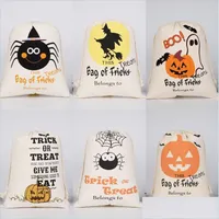 Altre forniture per feste festive Halloween Party Canvas Dstring Bag Trick Or Treat Pumpkin Candy Sacks riutilizzabile BK Goody Bags Drop Del Dh7ml