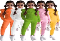 خريف وينتر بويز جيرل فتيات الملابس مجموعة الملابس لتلاعب Toddler Solid Jogger Girls Boutique Outfits9306529