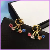 Orecchi di diamanti di moda Orecchini retrò designer femminile orecchini di alta qualità lettere di gioielletti per le orecchie da donna classiche orecchini da donna NICE D221184F