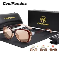 Sunglasses CoolPandas Fashion Women Polarized Glasses Pochromic Females Chameleon Eyewear Anti lunette de soleil femme 221108