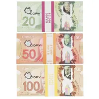 Props264a Party Prop Cad Notes de pel￭cula Canad￡ Canadian Fake Dollar Banknotes Money CMXPJ