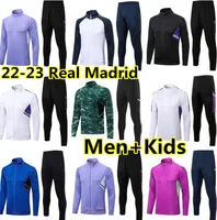 2022 2023 Benzema Tracksuits Survetement Jacket Training Suit Soccer Jersey 22 23 Tracksuit Real Madrids Men Kids Football Jacket Set Adult Boys