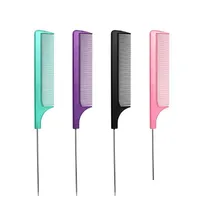 Hair Brushes Professional Hair Tail Comb Salon Heat Resistant Pin Rat Antistatic Separate Parting Dyeing Combs Styling Tools Drop De Dhjbc