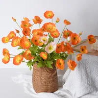 홈 거실 가짜 꽃 시뮬레이션 실크 꽃 옥수수 양귀비 모델 웨딩 장식 선물 선물 장식 장신구 인공 식물