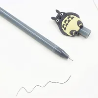Jonvon Satone 40 PCs 0 38mm desenho animado kawaii japonês Totoro canetas canetas fofas de escolas coreanas de artigos escolares inteiros 2207152477