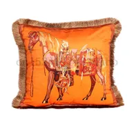 At Baskı Yastık Kapağı Pamuk Keten Renkli Aşk Horse Ev Dekoratif Yastık Kılıfı Kanepe Animal1829690