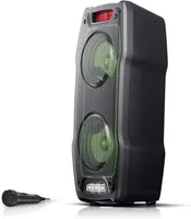 SHARP PS929 180W High Power Portable Party Speaker HiFi System with Built in Rechargeable Battery Flashing Disco Lights Strobe T5057408