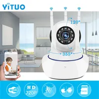 Беспроводная безопасность IP Security Wi -Fi Camera 720p Video Surveillance P2P Mini CCTV Home Camara Onvif Baby Monitor Ipcamera yituo257b